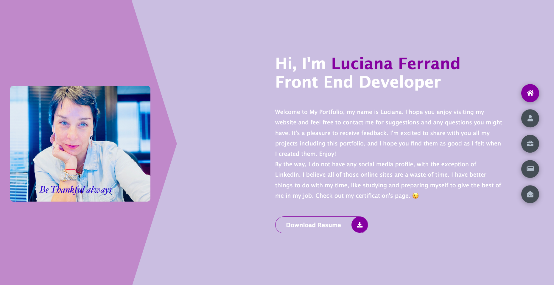New portfolio website